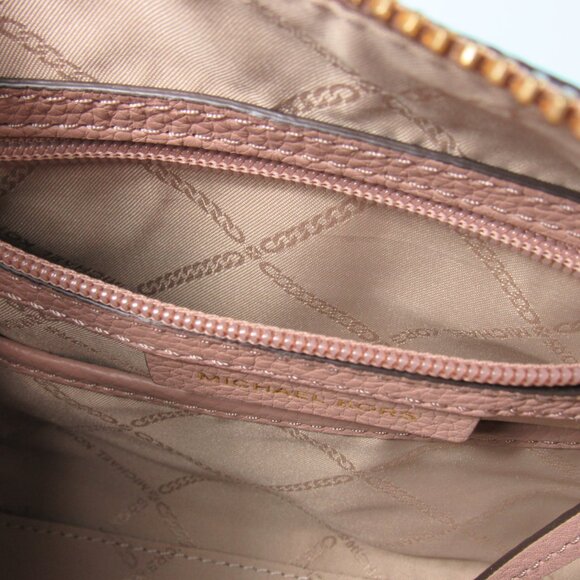 Michael Kors Lorimer Medium Pebbled Leather Satchel / Shoulder Bag, Fawn, EUC - Picture 12 of 16